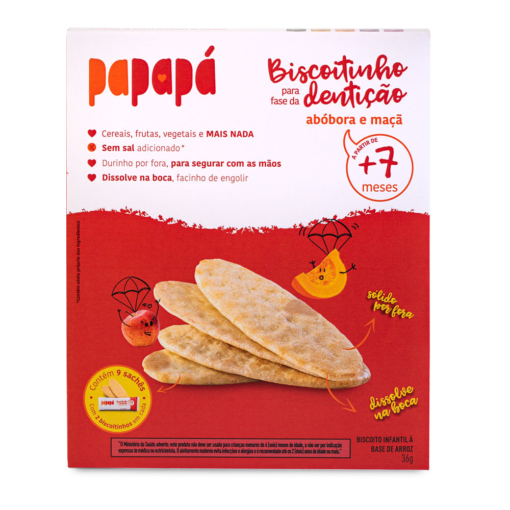 dentição papapá maça e abóbora