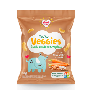 Feijão e cenoura - Mini veggie