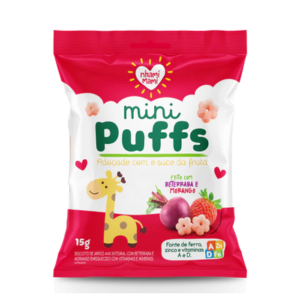 Beterraba e morango - Mini puffs