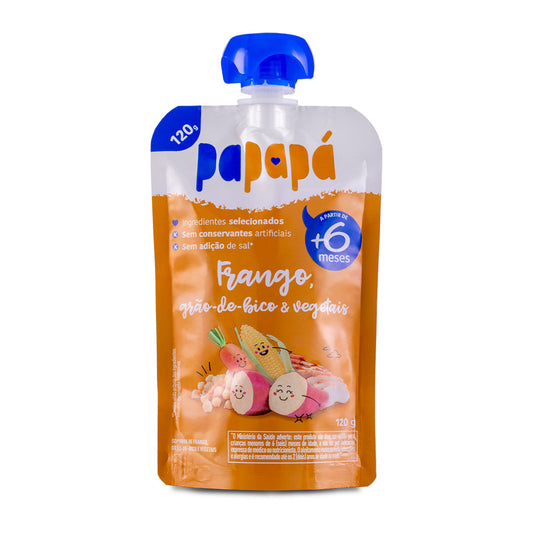 Papinha papapá frango, grão e vegetais 120 g