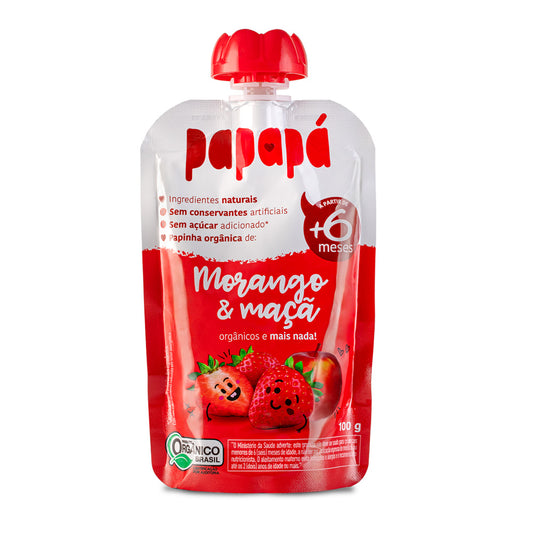 Papinha papapá maça e morango 100 g