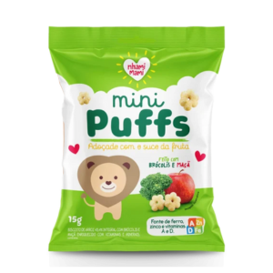Brócolis e maça - Mini puffs