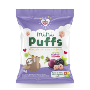 Beterraba e amora - Mini puffs